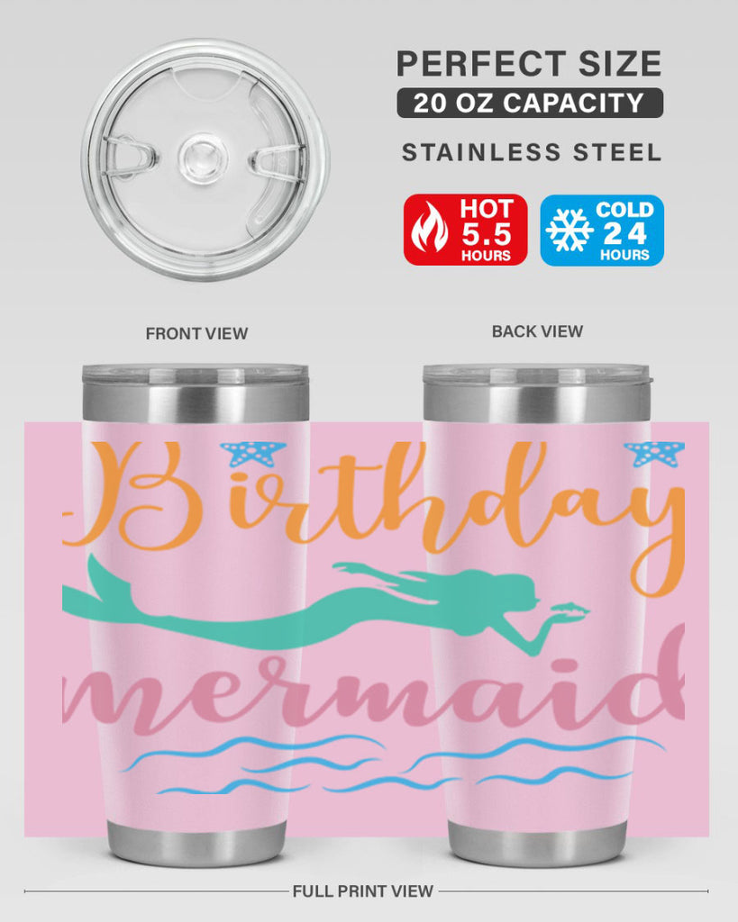 Birthday Mermaid Design 79#- mermaid- Tumbler