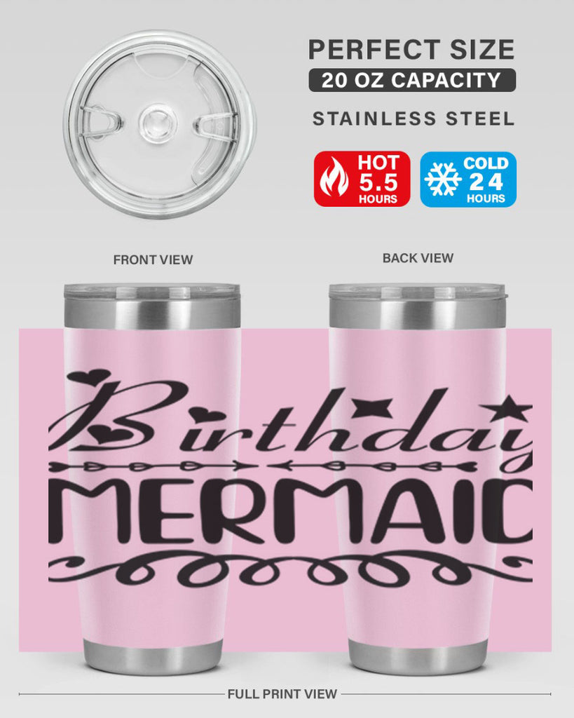 Birthday mermaid 75#- mermaid- Tumbler