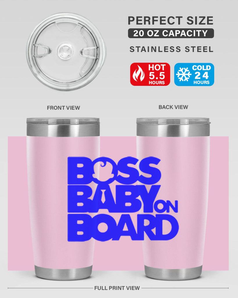 Boss Baby On Board 2#- black words phrases- Cotton Tank