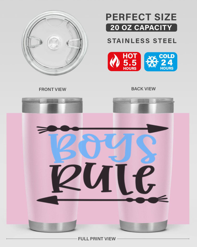 Boys Rule Style 108#- baby- tumbler