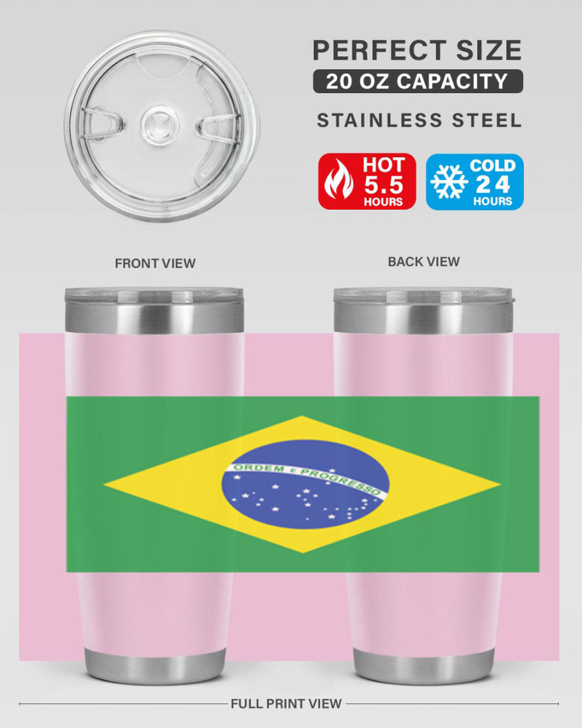 Brazil 174#- world flags- Tumbler