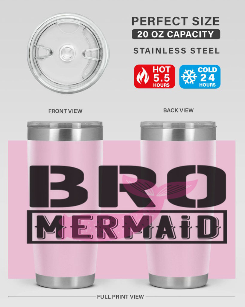 Bro mermaid 85#- mermaid- Tumbler