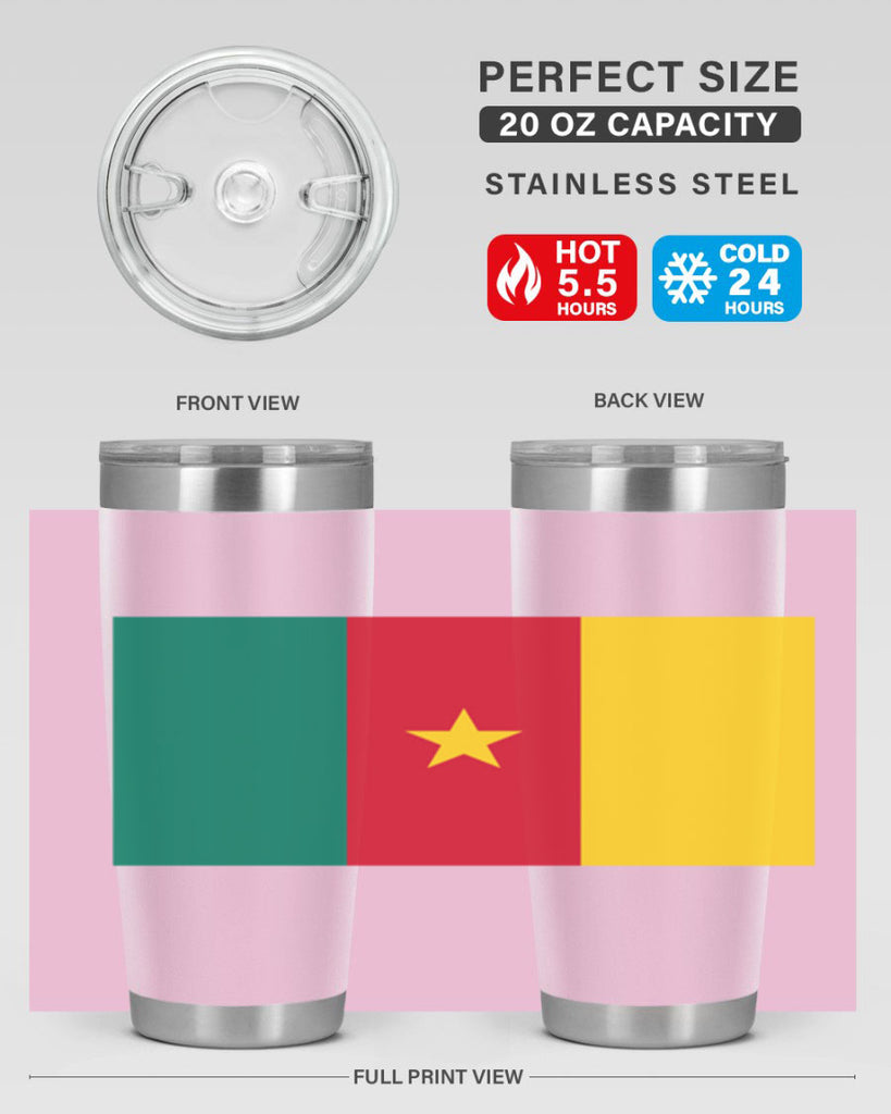 Cameroon 167#- world flags- Tumbler