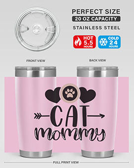 Cat Mommy Style 87#- cat- Tumbler