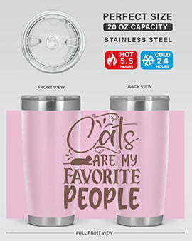 Cats Are My Favorite People Style 7#- cat- Tumbler