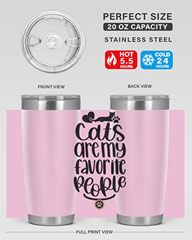 Cats Are My Favorite People Style 89#- cat- Tumbler