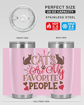 Cats Are My Favorite People Style 8#- cat- Tumbler