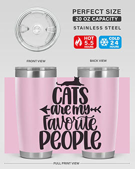 Cats Are My Favorite People Style 90#- cat- Tumbler