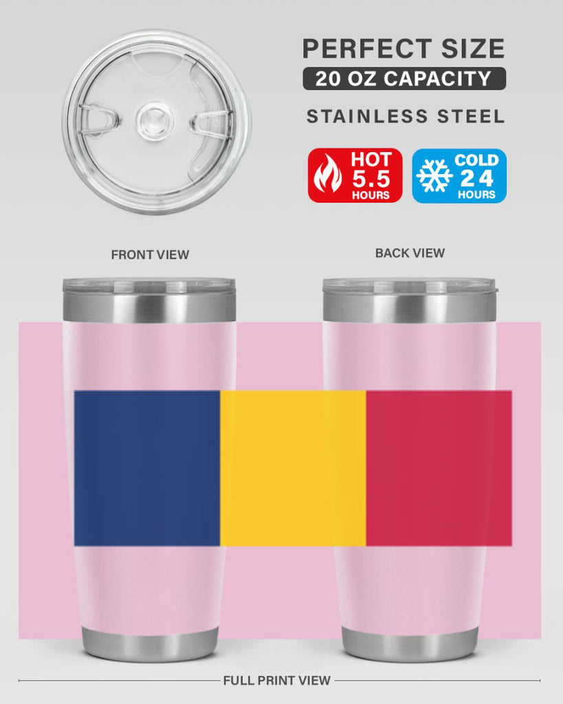 Chad 164#- world flags- Tumbler