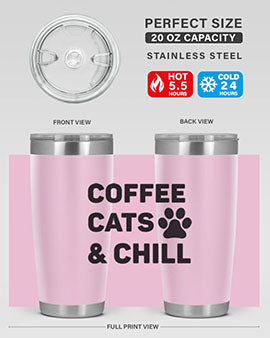 Coffee Cat Style 41#- cat- Tumbler