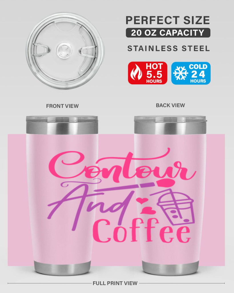 Contour And Coffee Style 243#- make up- Tumbler