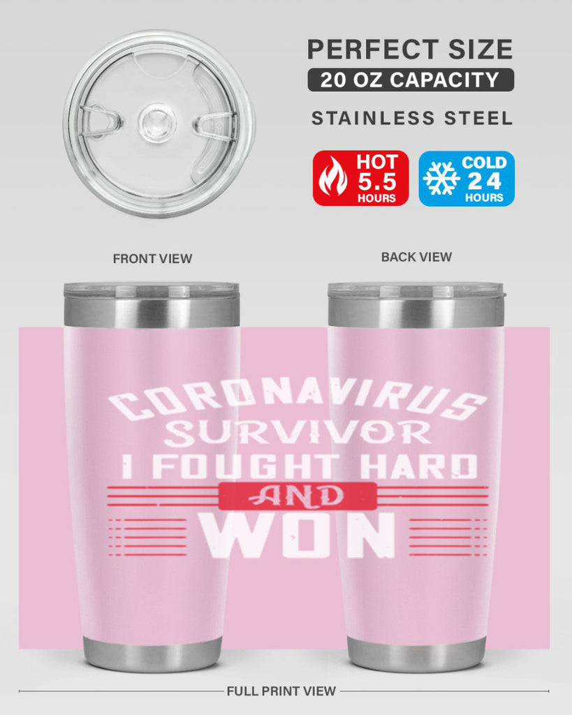 Corona Virus Survivor i fought and own Style 4#- corona virus- Cotton Tank