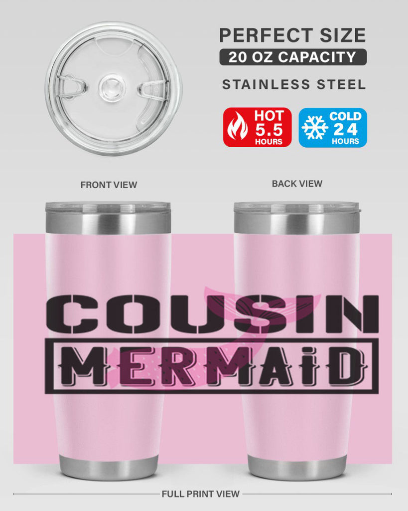 Cousin mermaid 87#- mermaid- Tumbler