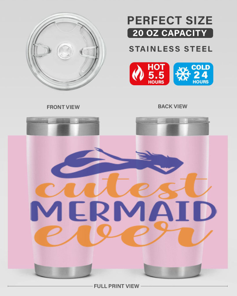 Cutest Mermaid Ever 91#- mermaid- Tumbler