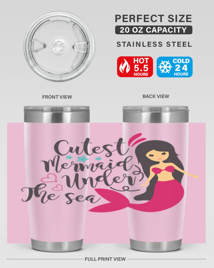 Cutest Mermaid under the sea 95#- mermaid- Tumbler