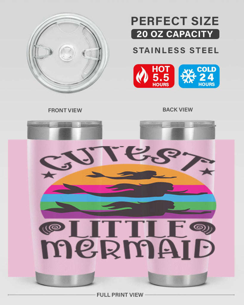 Cutest little mermaid 96#- mermaid- Tumbler