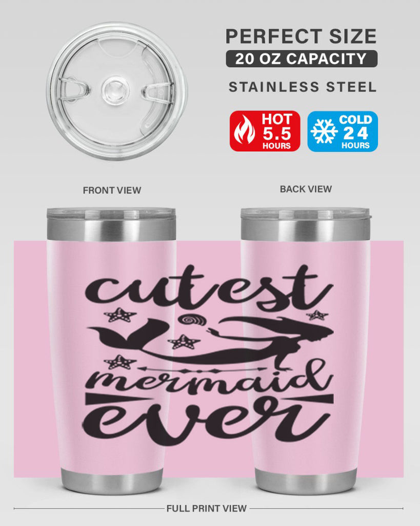 Cutest mermaid ever design 103#- mermaid- Tumbler