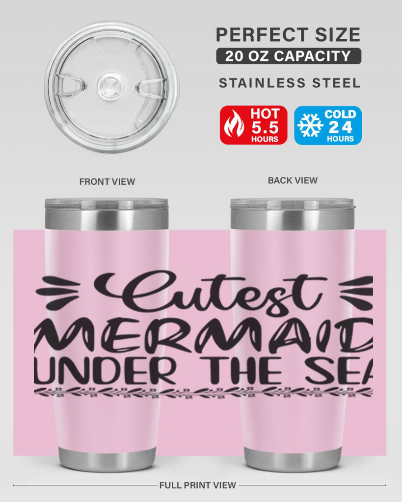 Cutest mermaid under the sea 105#- mermaid- Tumbler