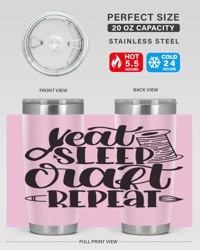 Eat Sleep Craft Repeat 29#- crafting- Tumbler