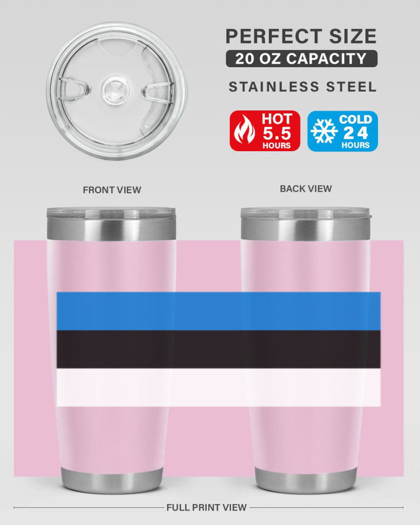 Estonia 142#- world flags- Tumbler