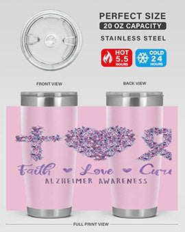 Faih Love Cure AlzheimerS Awareness 137#- alzheimers- Tumbler