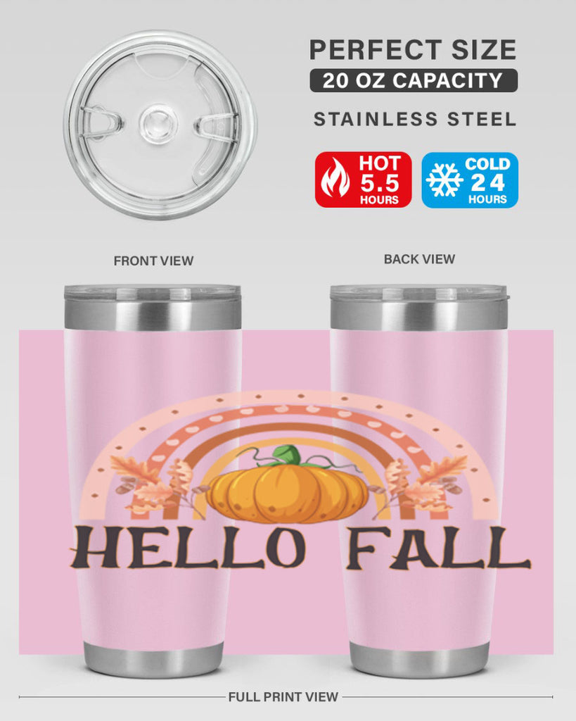 Fall Boho Rainbow 91#- fall- Tumbler