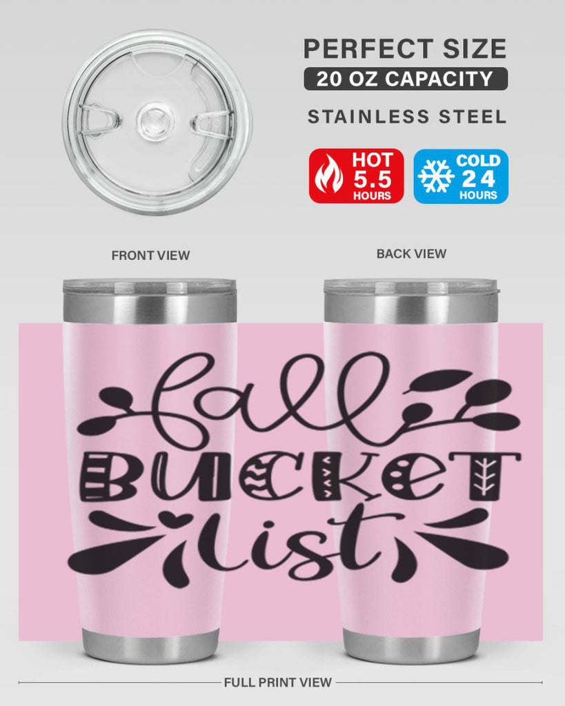 Fall Bucket List 94#- fall- Tumbler