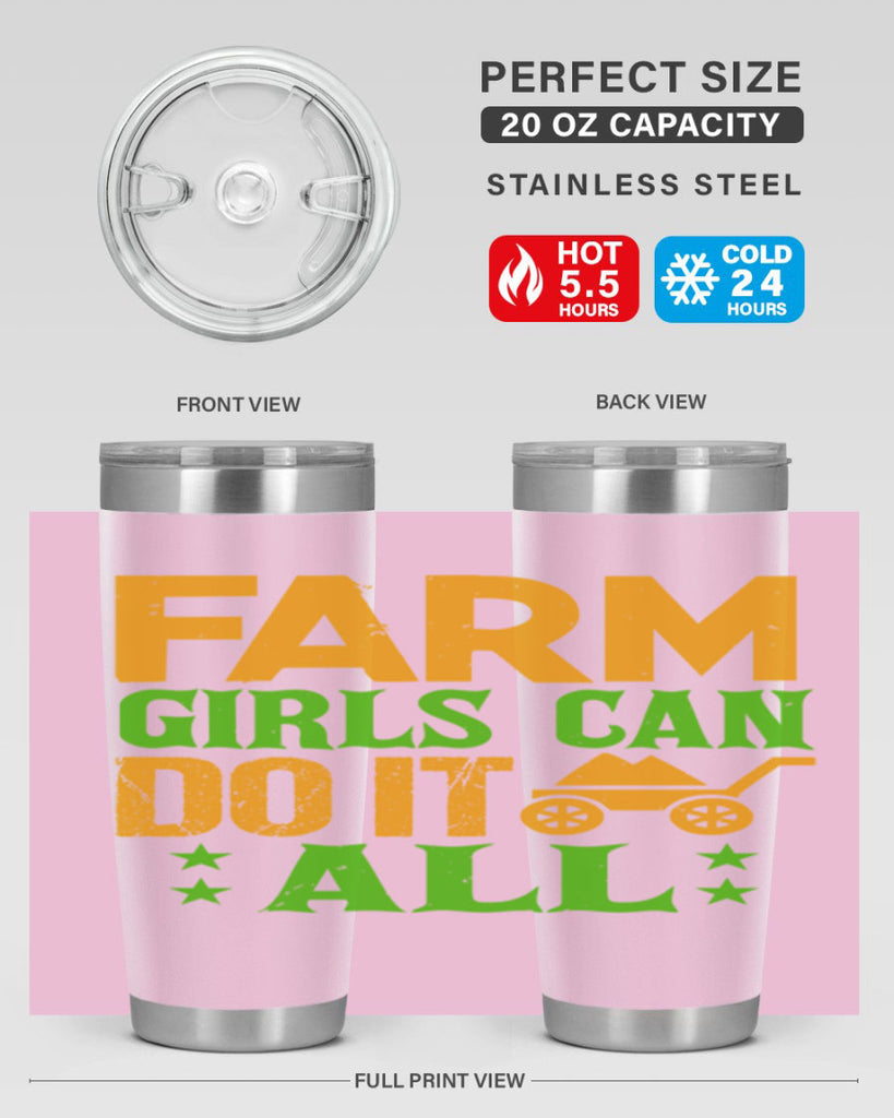 Farm girls can do it all 13#- farming and gardening- Tumbler