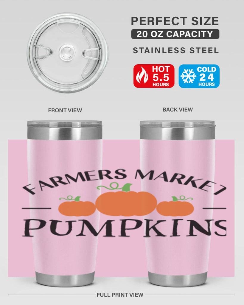 Farmers Market Pumpkins 178#- fall- Tumbler