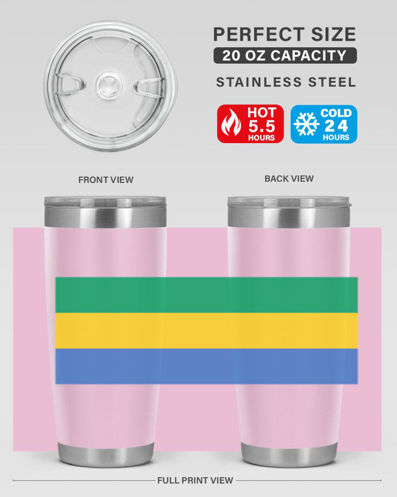 Gabon 136#- world flags- Tumbler