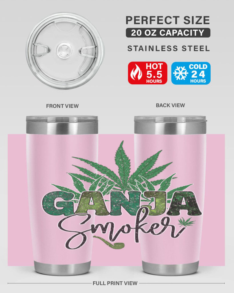 Ganja Smoker Sublimation 89#- marijuana- Tumbler