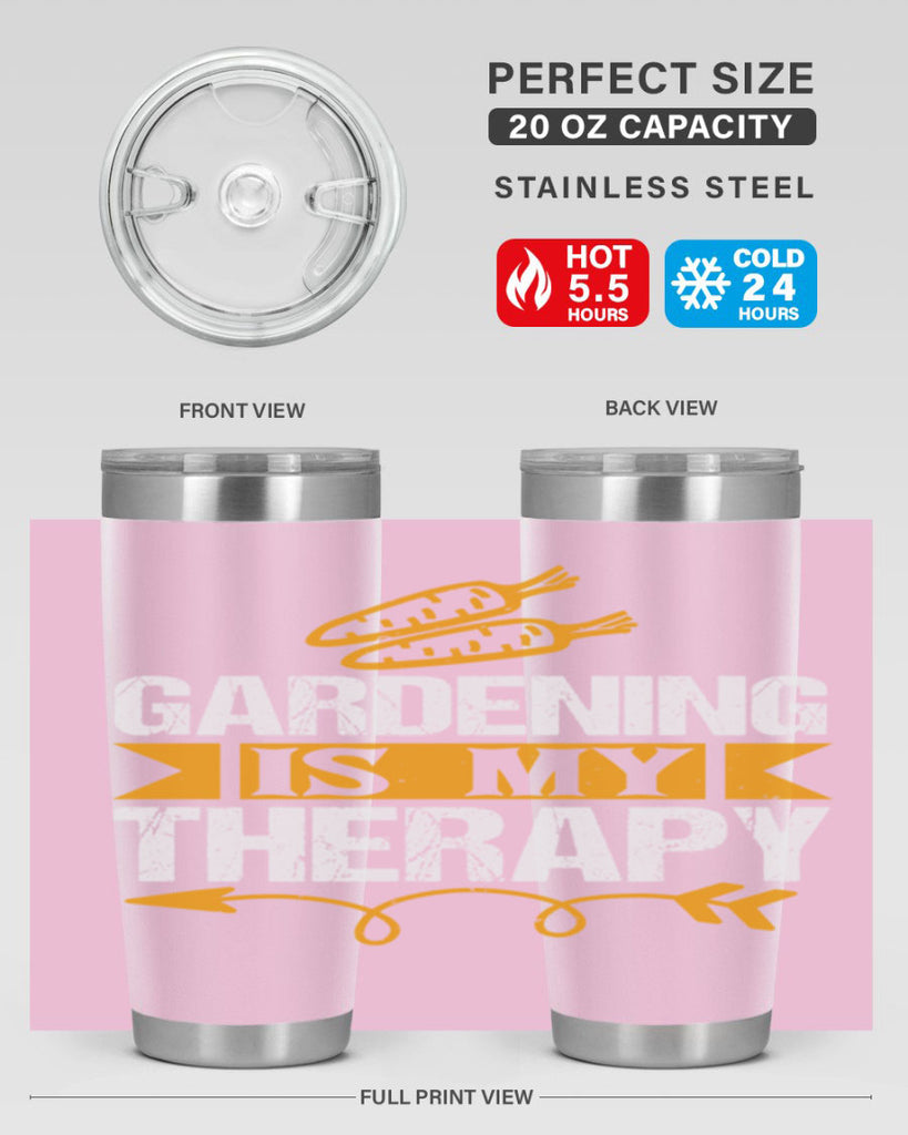 Gardending is my Therapy 64#- farming and gardening- Tumbler