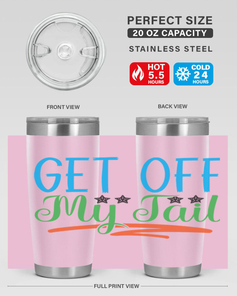 Get Off My Tail 179#- mermaid- Tumbler