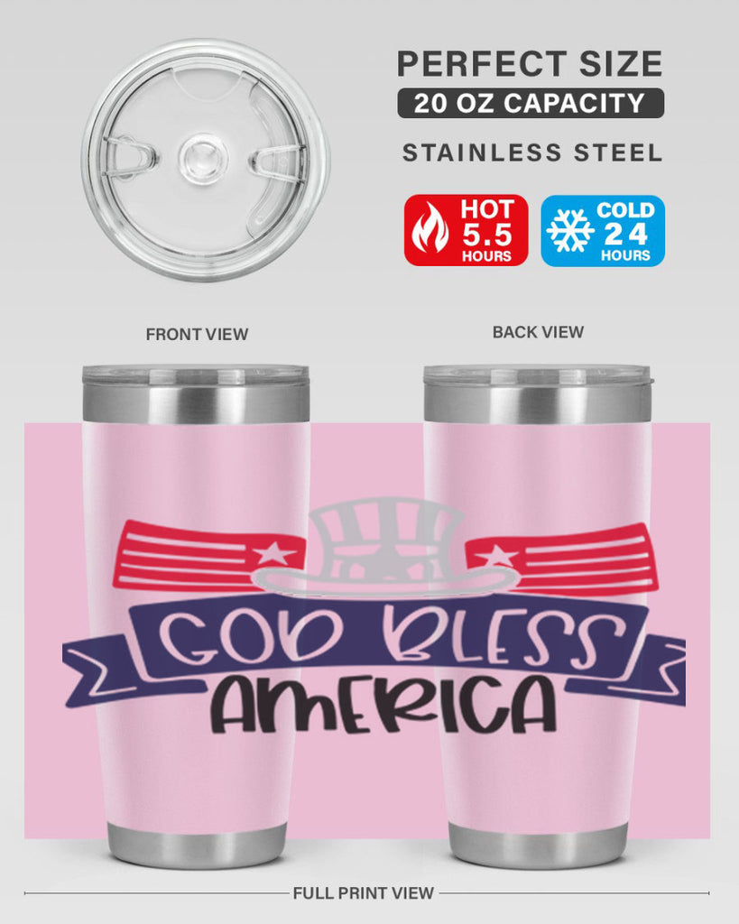 God Bless America Style 151#- Fourt Of July- Tumbler