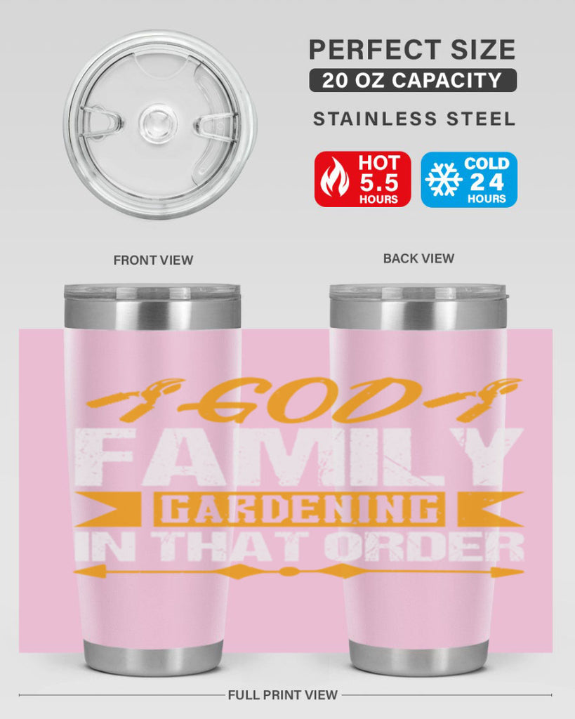 God Family Gardending in that order 60#- farming and gardening- Tumbler