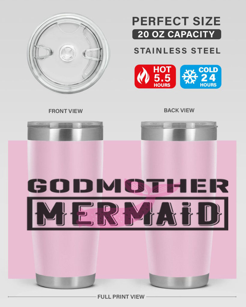 Godmother mermaid 196#- mermaid- Tumbler