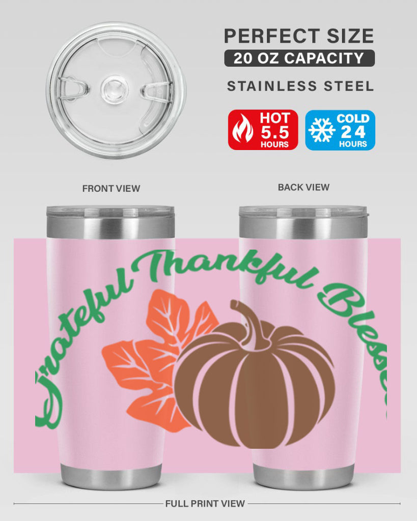 Grateful Thankful Blessed 214#- fall- Tumbler