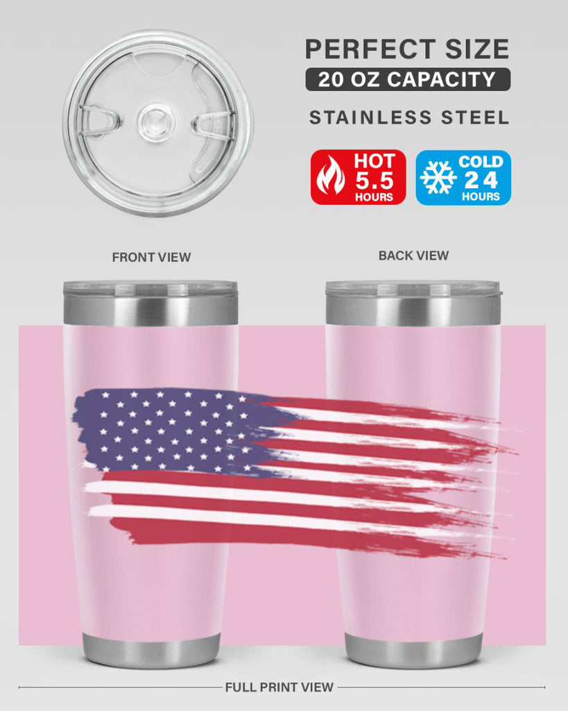 Grunge Flag 54#- Us Flags- Tumbler