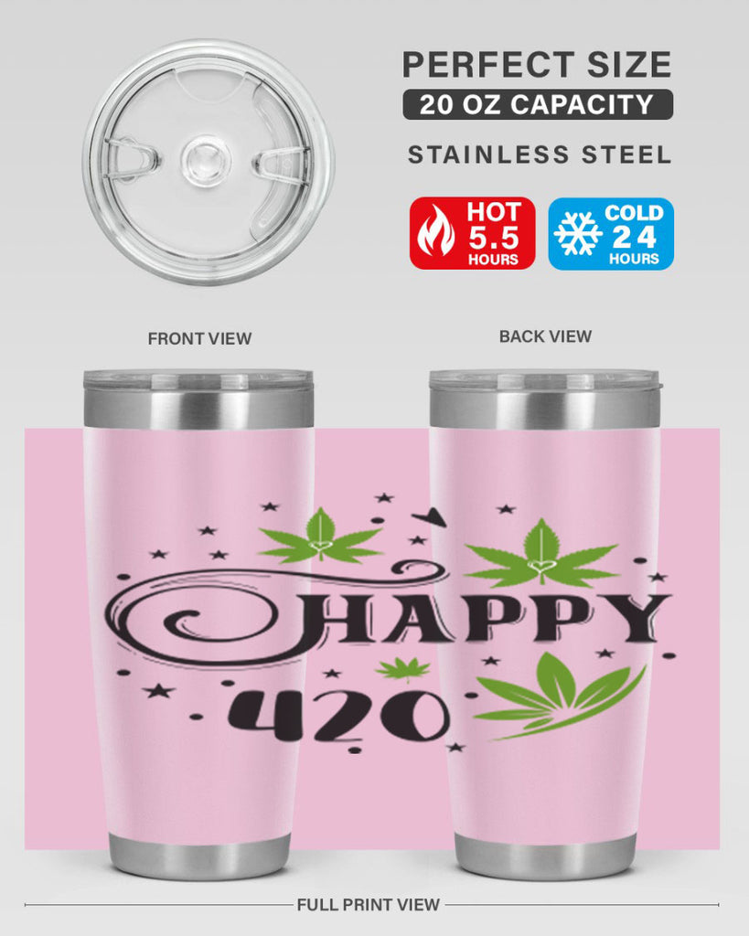 Happy 420 101#- marijuana- Tumbler