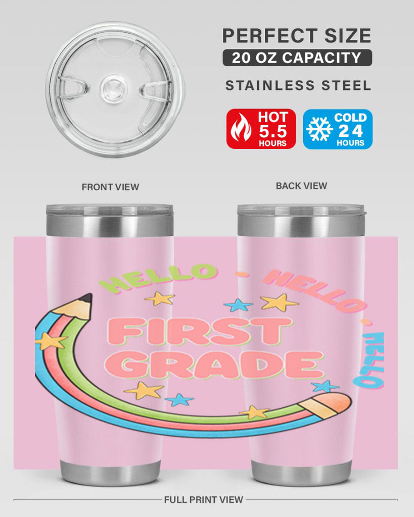 Hello 1st Grade Pencil 15#- 1st grade- Tumbler