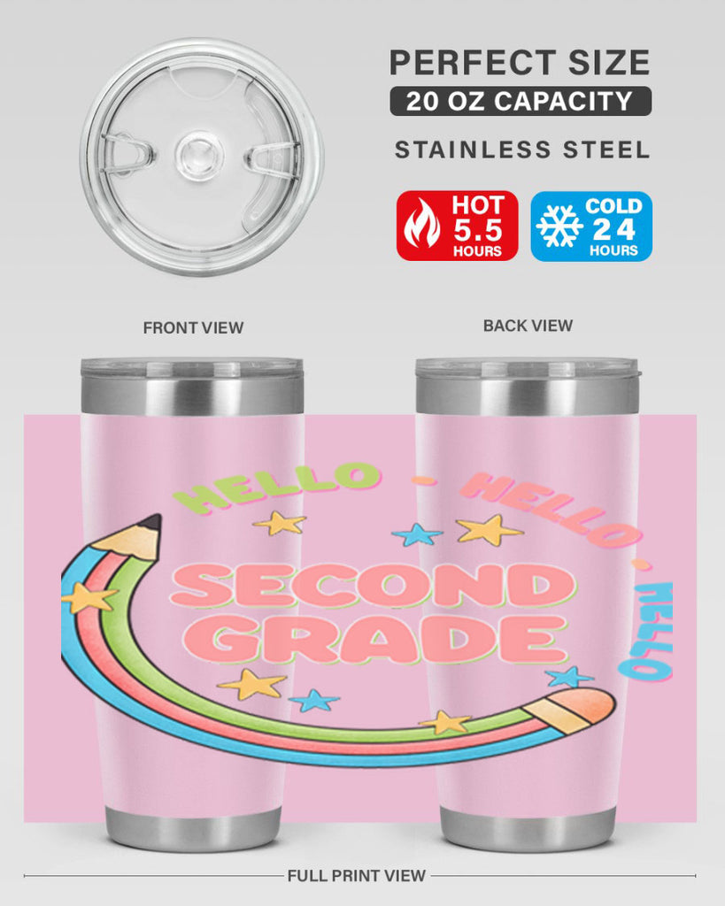 Hello 2nd Grade Pencil 10#- second grade- Tumbler