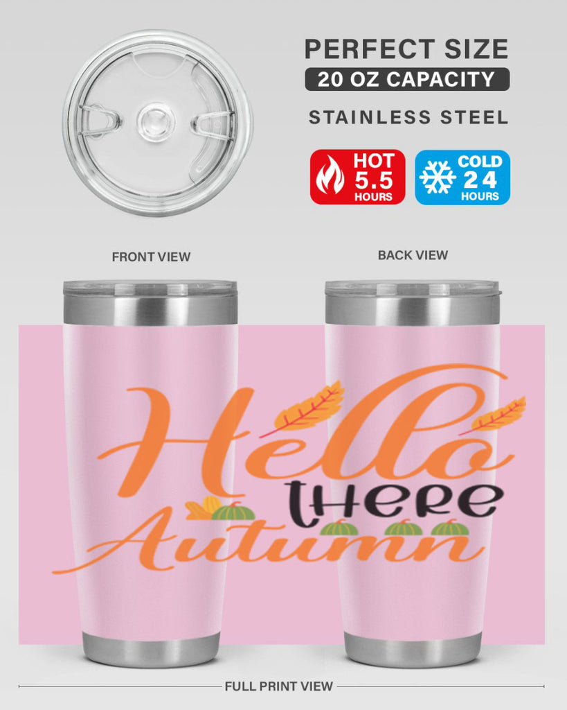 Hello There Autumn 297#- fall- Tumbler