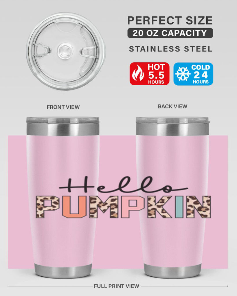 Hello pumpkin 289#- fall- Tumbler