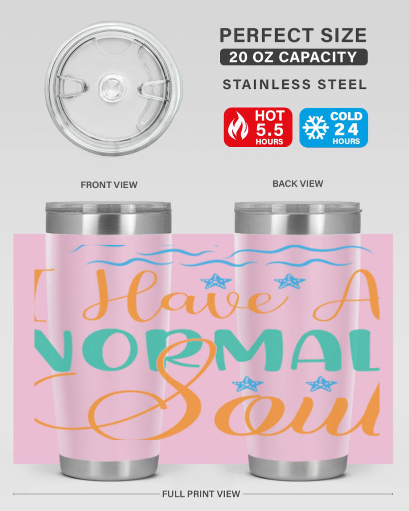 I Have a Normal Soul 229#- mermaid- Tumbler