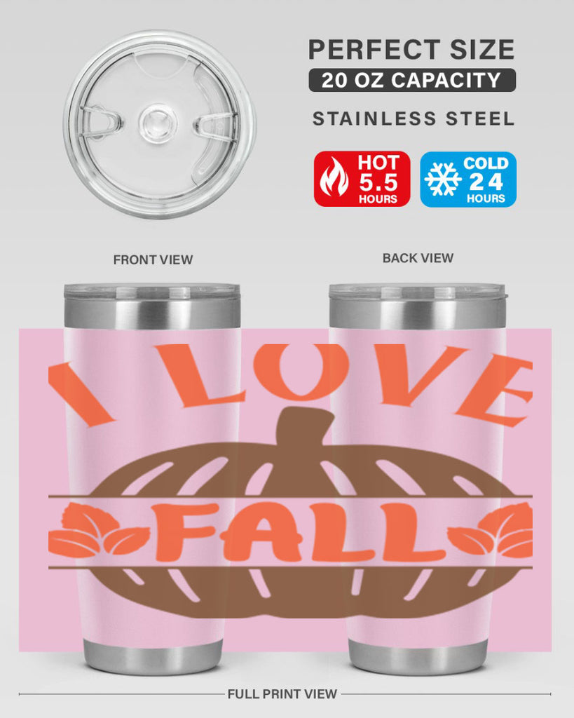 I Love Fall 337#- fall- Tumbler