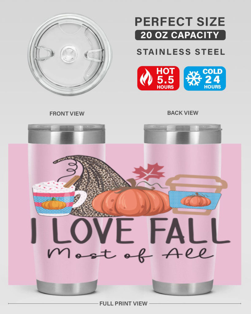 I Love Fall Most of All 332#- fall- Tumbler