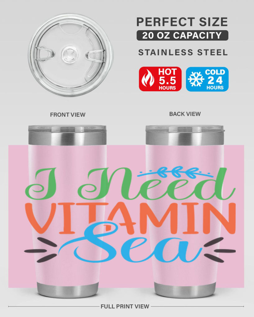 I Need Vitamin Sea 233#- mermaid- Tumbler