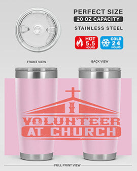 I Volunteer At Church Style 47#- volunteer- Tumbler