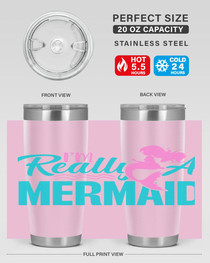 I m Really A Mermaid 212#- mermaid- Tumbler