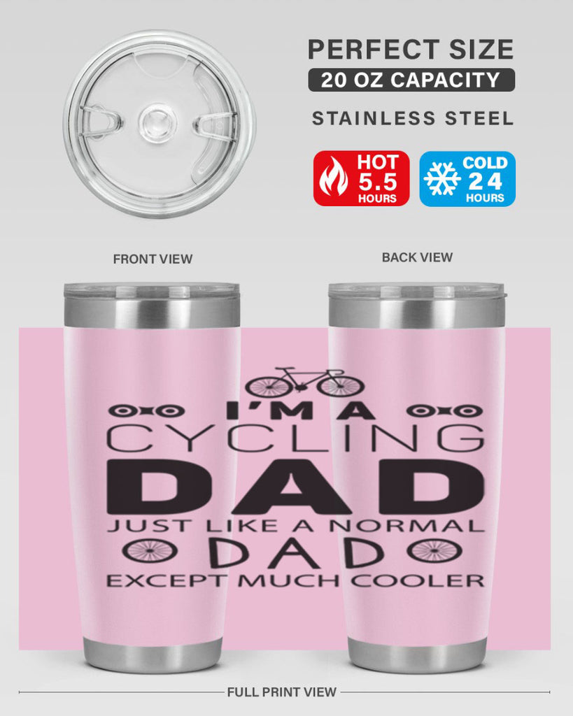 Im A Cycling Dad 4#- dad- Tumbler